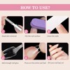 EARLMONI Short Almond Nail Tips - Soft Gel Full Cover