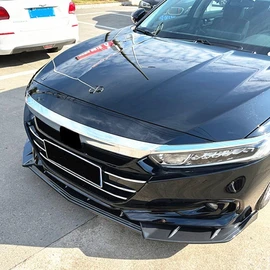 MUTUSAISI Front Bumper Lip Spoiler Splitter Compatible with Honda Accord Sedan Sport/SE/Touring/EX-L/LX/Hybrid 2021 2022 Under Chin Body Kit Accessories Gloss Black
