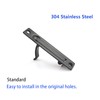 Dontay Pocket Door Edge Pull, Professional Stainless Steel 304, 4"