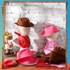 Hillban 72 Pack Cowboy Hat and Bandana Set, 36 Cowboy