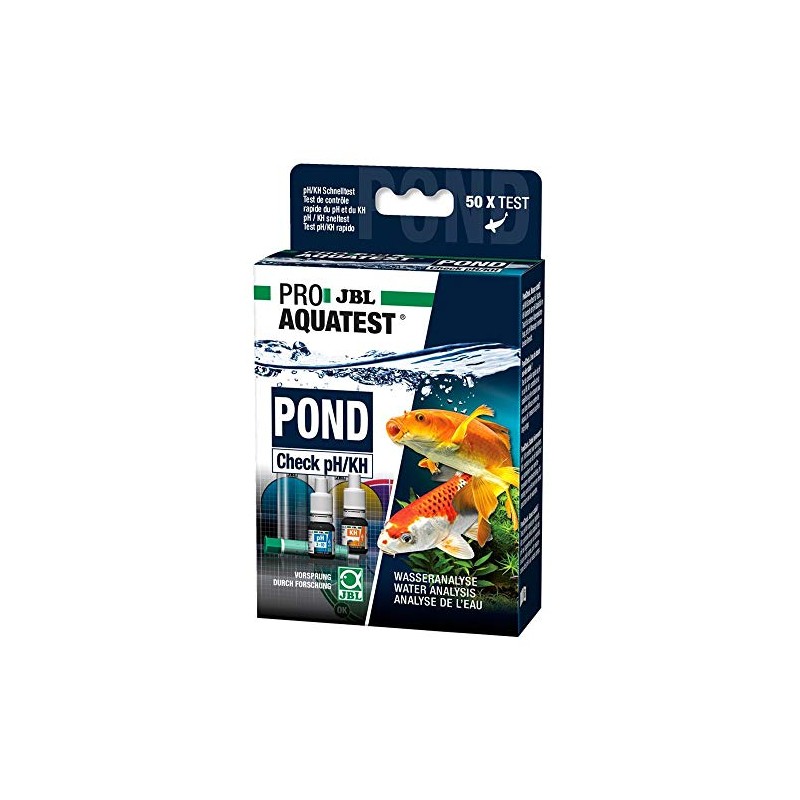 JBL PROAQUATEST POND Check pH/KH Water Test Kit with 50