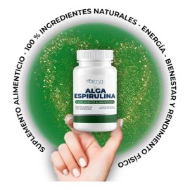 Alga Espirulina Orgánica 500 Mg Pack 3 Frascos Con 100 Caps Sabor Sin Sabor                                                                           