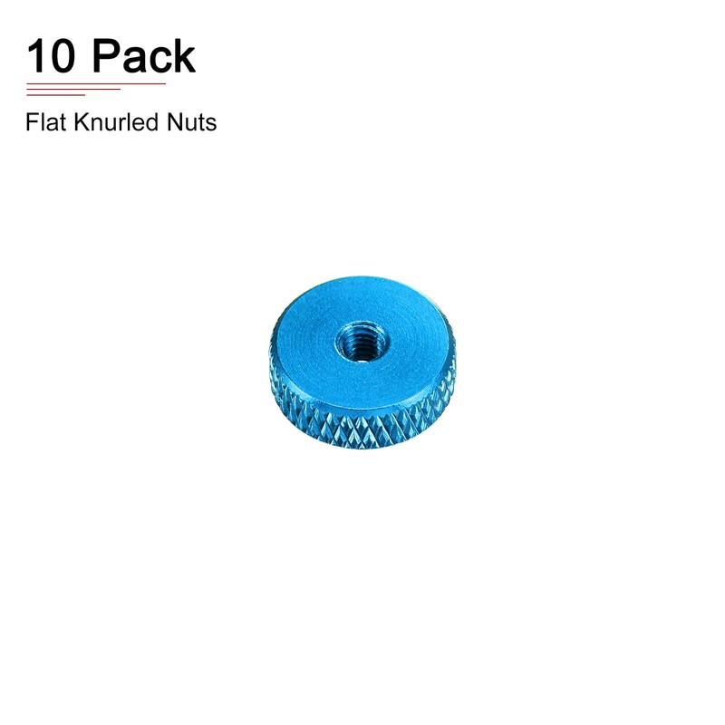 sourcing map M3x4mm(DxH) Knurled Nuts - 10Pack - Good for