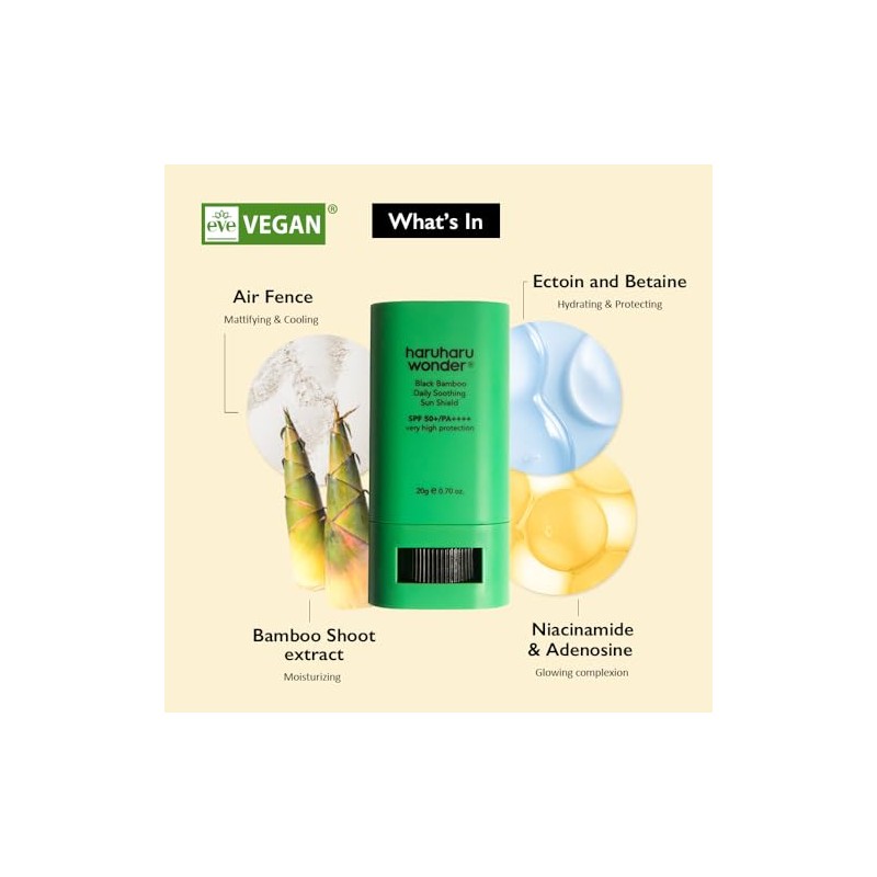 Haruharu Wonder Black Bamboo Daily Soothing Sun Shield 20g Sunscreen