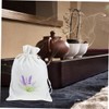 CAXUSD 6pcs Refillable Lavender Sachet Bags with Drawstring Closure Lightweight
