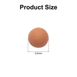 uxcell 3 Packs Replacement Shower Head Bead 5-6mm Shower Filter Beads Replacement Mineral Stone Bead for Water Softener Filtration Shower Head, Red Orange