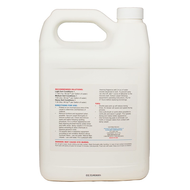 Allersearch All-Up Concentrated Anti-Allergen Carpet Spot Spray 1 Gallon (128