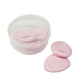 Includes case for 5 mini makeup finger puffs / 메이크업 손가락 미니 핑거 퍼프 5개 케이스 포함