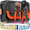 SOMELINE® Heat Shrink Connector Crimp Tool Kit - with 48