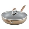 Anolon Advanced Hard Anodized Nonstick Deep Frying Pan/Skillet with Lid,