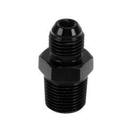 A ABSOPRO Male Flare Reducer Hose Fitting Adapter TF-AN6-3/8 NPT Fuel Line Connector Aluminum Black