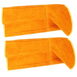Gadpiparty 1 Pair Welding Foot Protection Ankle for Boot Work Protectors Shoe Cover Welder Shoe Protector Welder Supplies Welding Extended Cover Welder Shoe Leg Covers Foot Covers Cowhide