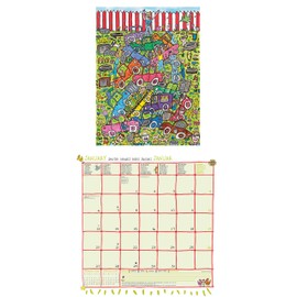 N NEUMANNVERLAGE - James Rizzi 2025 Brochure Calendar, 30 x 30 cm, Wall Calendar with Pictures of James Rizzi, Moon Phases, Plenty of Space for Notes and International Holidays / Calendar