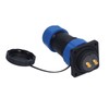 Waterproof Connector Square 4 Holes IP68 Aviation Power Socket 380V