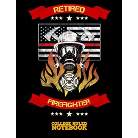 Retired Firefighter: Mood Calendar And Self Care Planner or Tracker For Firefighters - Black