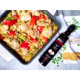 Huile d'olive à l'ail, Bouteille en verre foncé de 250ml, Olives et gourmandises