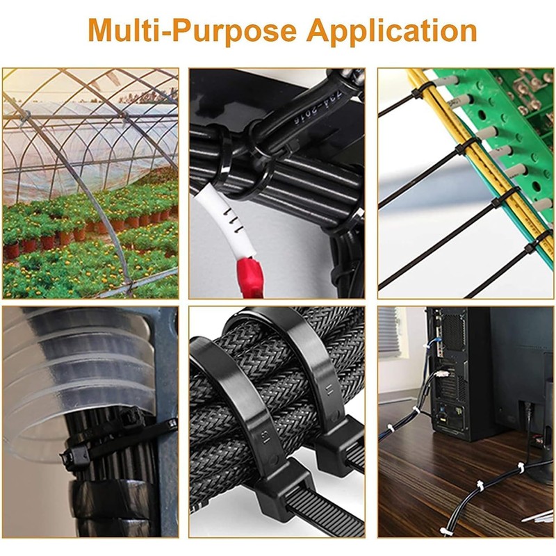 100pcs Cable Zip Ties Heavy Duty 10 Inch, Premium Plastic