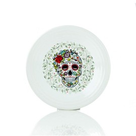 Fiesta 9" Luncheon Plate | SKULL AND VINE - Sugar