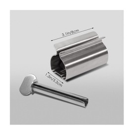 Tube Squeezer, Tube Roller, Stainless Steel, Ointment Extruder, Multi-functional Manual Rotating Toothpaste Squeezer, Tube Squeezer, Toothpaste, Facial Extruder, Easy and Convenient, Popular, For Home Use, Set of 3