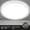 BRILONER LED Ceiling Light with Indirect Light, Flat, Neutral White