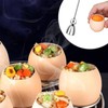 Stainless Steel Eggshell Cutter - Topper for Soft-Boiled Eggs, Opener