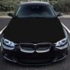 Punejapur Black Flag Car Hood Cover 3.5X5Ft Black Car Bonnet