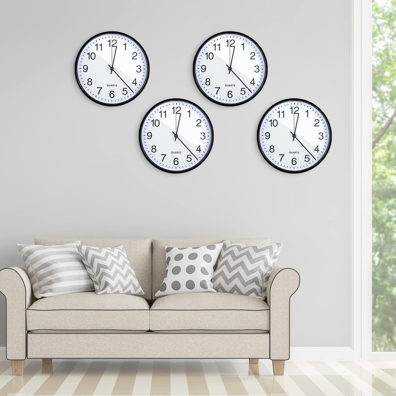 Batiyeer Silent Wall Clock Bulk 10 Inch Non Ticking Modern