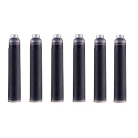 Platignum Fountain Pen Cartridge Black [6 Pack] 50520 Ink Cartridge