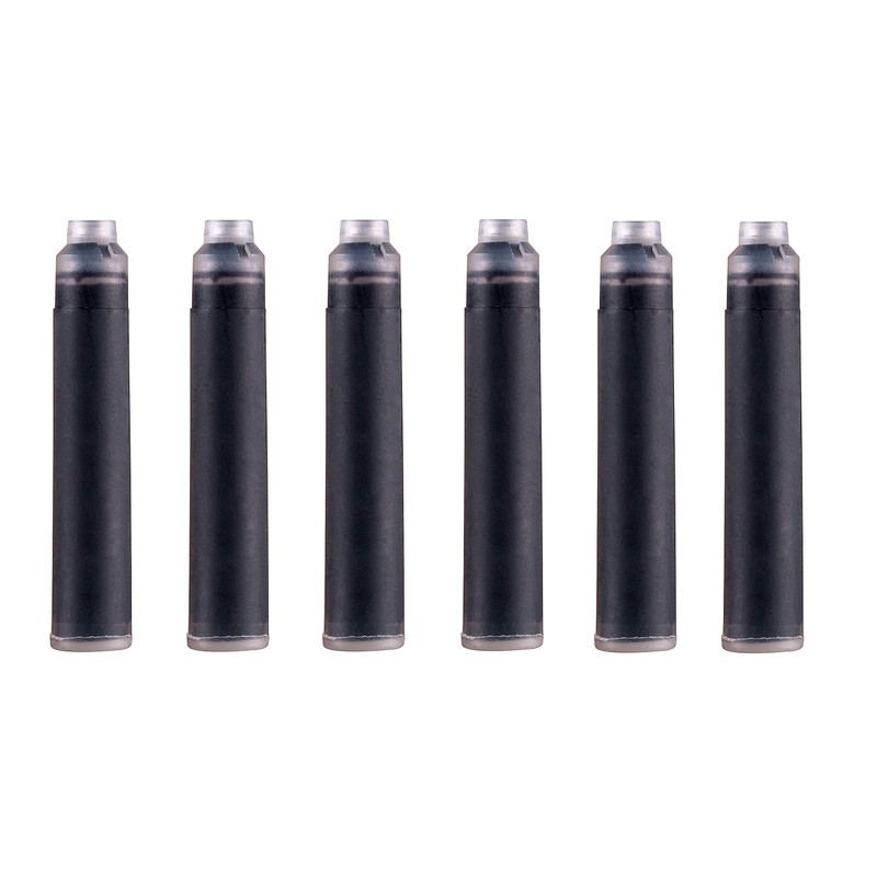 Platignum Fountain Pen Cartridge Black [6 Pack] 50520 Ink Cartridge