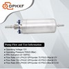 DPHXF 12V Gasoline Inline High Pressure Fuel Pump ，200LPH High