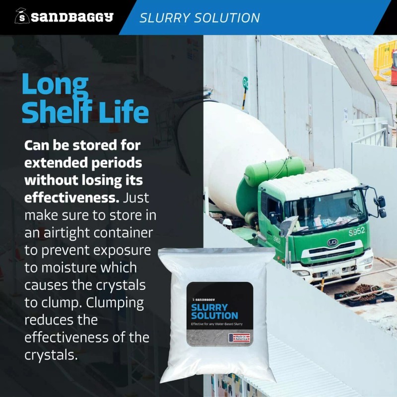 Sandbaggy Concrete Slurry Solution Solidifier (Made in the USA) -
