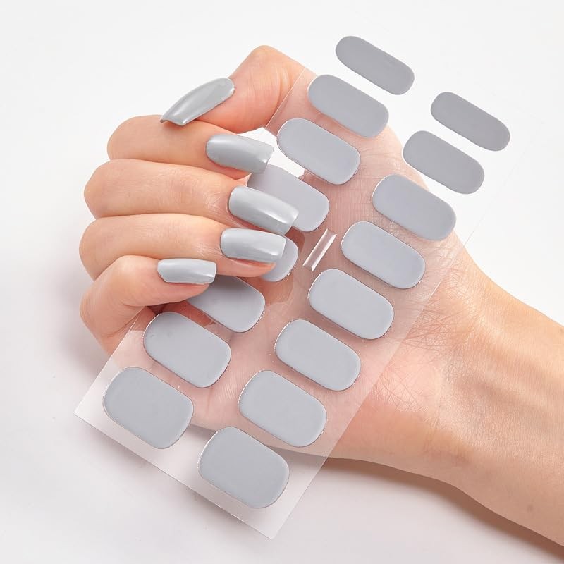 Pegatinas Autoadhesivas para Uñas, 128 Pcs de Tiras de Uñas