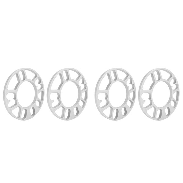 Keenso Wheel Spacers,2Pcs 10mm Aluminum Alloy Wheel Spacers Shims Universal