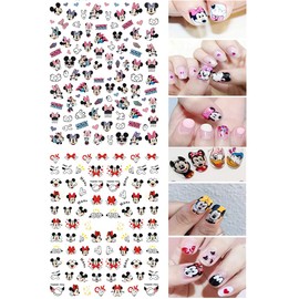 Cute Cartoon Nail Art Stickers 3D Self Adhesive Nail Art Supplies Cartoon Nails Decals for Nails Decoration DIY Designs Sticker Luxury Designer Decals for Acrylic Nail 6 PCS