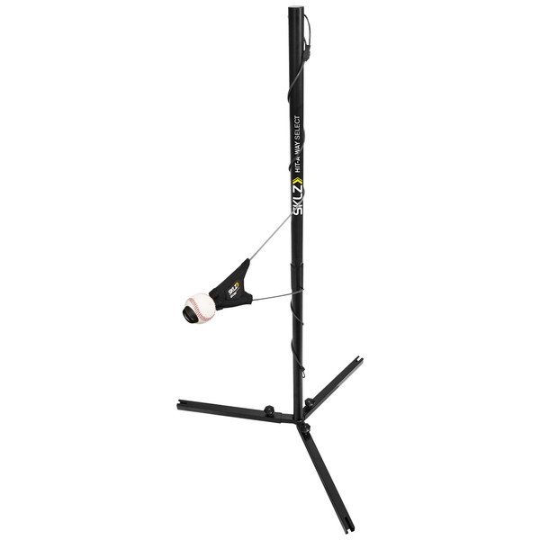 SKLZ Hit-A-Way Select Portable Baseball Training-Station Swing Trainer with Stand, Black