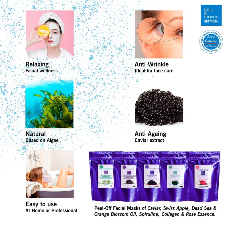 Peel-Off Anti-Ageing and Anti-Ageing Face Mask with Spirulina and Alginates,