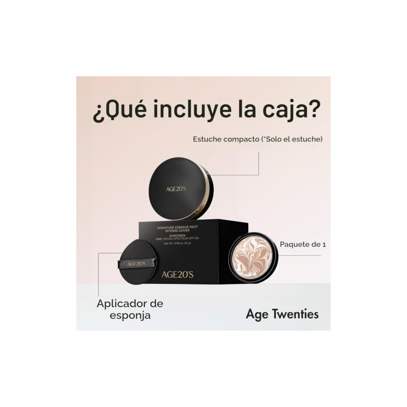 AGE20 Signature Essence Pact SPF 50+ | Paquete de 1