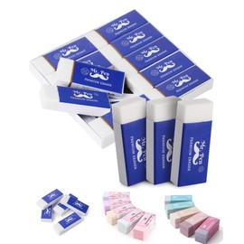 Mr. Pen Pencil Erasers, White, Large, Pack of 10
