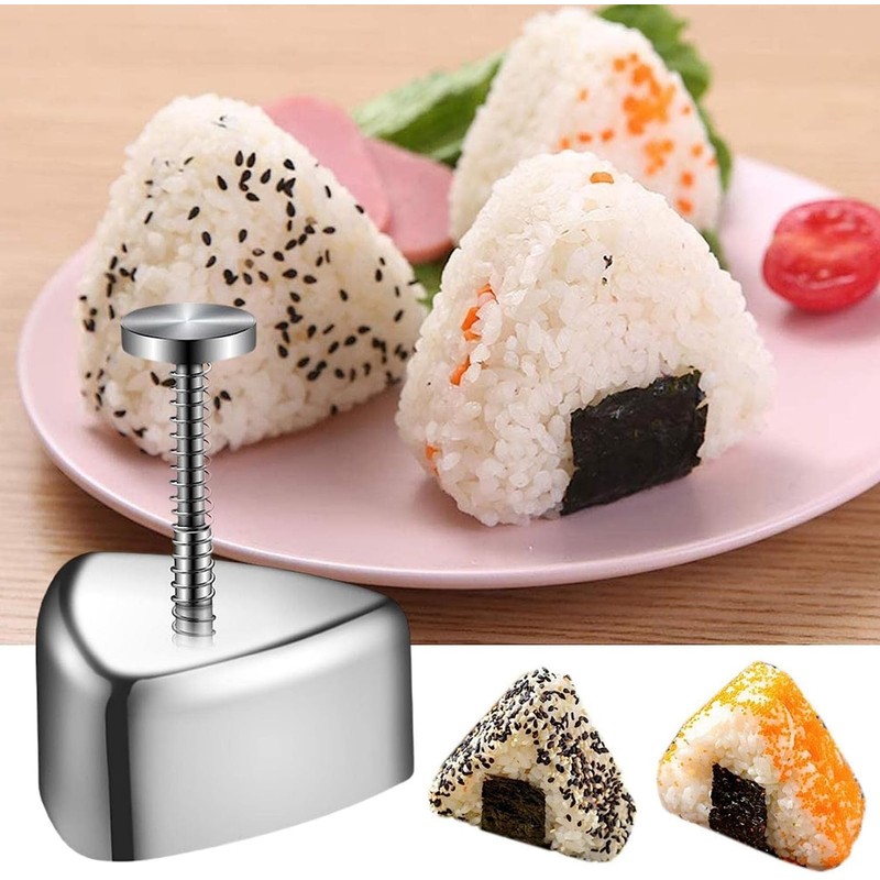 MIZOXY Onigiri Mold - Stainless Steel Rice Ball Maker -