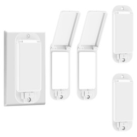 (4 Pack) Light Switch Guard Cover,Light Switch Plate,ChildProof Wall Switch Guard Keeps Lights or Switches from Being Accidentally Turned ON or Off, Rocker Style