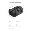 LOBOO Vintage Motorcycle Tail Bag, 20L Waterproof Saddlebag, PVC Leather