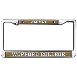 Wofford College Alumni Logo Full Size Standard License Plate Metal Frame