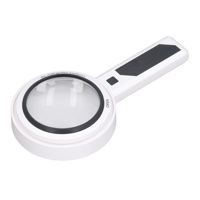 Magnifying Glass 5X 3X 10X Handheld Magnifier 3 Color Adjustable