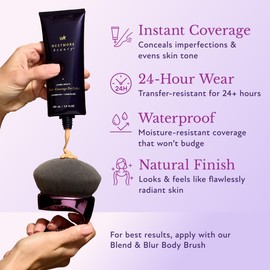 Westmore Beauty Body Coverage Perfector – Waterproof Leg & Body Makeup - Tattoo Cover Up Makeup - 3.5 Oz (Natural Radiance)