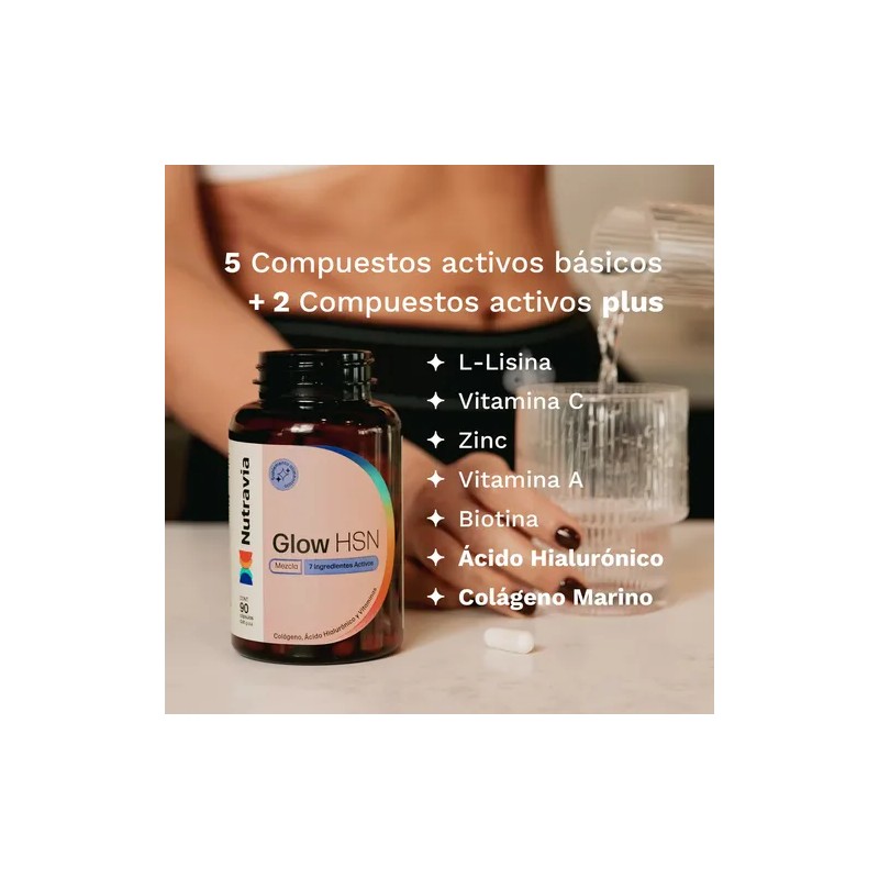 Nutravia Glow Hsn 7 En 1 90 Caps Colageno Marino