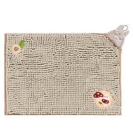 Senko My Neighbor Totoro 65608 Fluffy Totoro Bath Mat, Approx. 13.8 x 19.7 inches (35 x 50 cm), Beige, Water Absorbent, Quick Drying, Microfiber