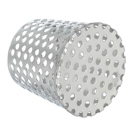 PATIKIL Gutter Guard Filter 3"-2.4", 75x60mm PVC Termination Cap Mesh Screen Roof Vent Cover Stainless Steel Conical Exhaust Pipe Downspout Guard Filter Strainer for Downspout Silver