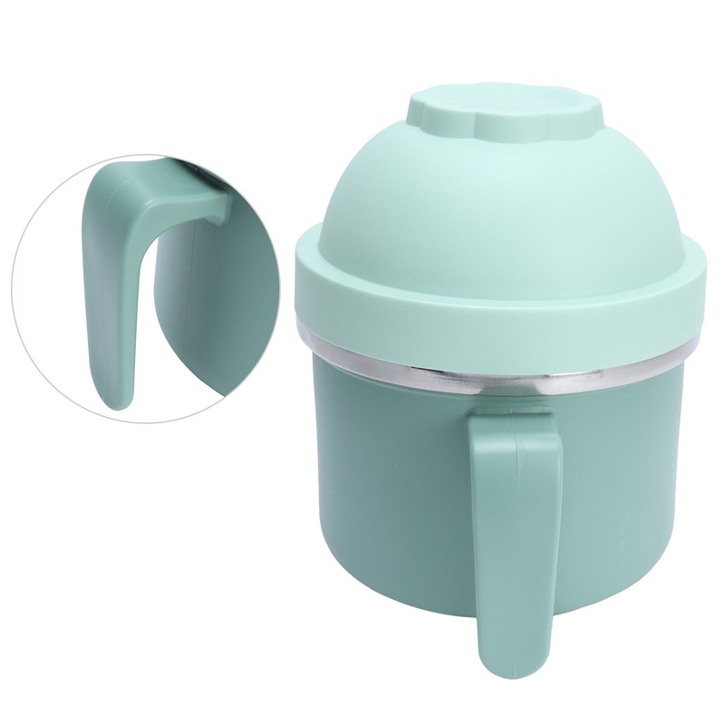 Portable Lunch Box Double Layer Thermal Noodle Bowl with Handle