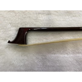 small szie coffee carbon fiber violin bow white horse hair 3/4,1/2,1/4,1/8 for childern (1/8) (1/8)