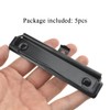 HAHIYO 4.72 Inches Black Metal Mountable Clipboard Clips - 5